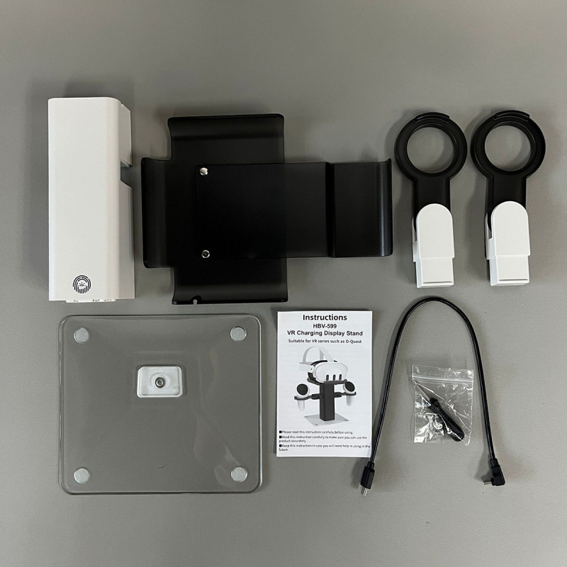 HBV-599 βάση φόρτισης και επιφάνεια αποθήκευσης VR για Oculus Quest 2, Quest 3, Quest 3S και άλλες συσκευές VR
