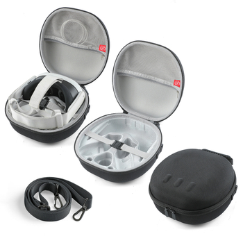 Meta Quest3 VR szemüveg tároló táska, ütés- és karcolásálló, könnyen hordozható, modell JYS-MQ007, anyag: Twill EVA