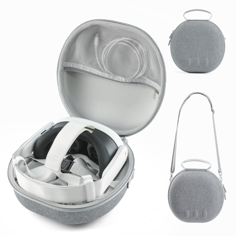 Meta Quest3 VR szemüveg tároló táska, ütés- és karcolásálló, könnyen hordozható, modell JYS-MQ007, anyag: Twill EVA