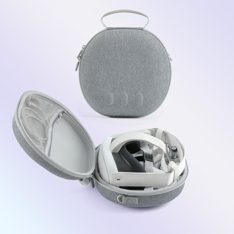Meta Quest3 VR szemüveg tároló táska, ütés- és karcolásálló, könnyen hordozható, modell JYS-MQ007, anyag: Twill EVA