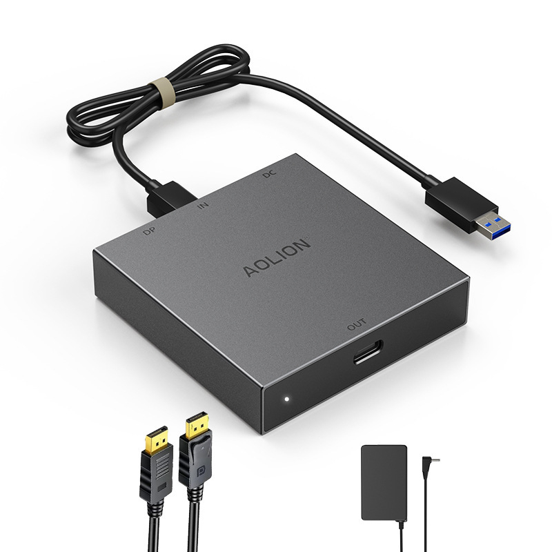 PS VR2 PC adapteru komplekts PC pārveidotājam, HDMI/DP interfeiss, USB-C savienojums, Ietver DP video kabeli, USB kabeli un 5V barošanas avots