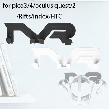 Zidni držač za Meta Quest 3 s žičanom vješalom – jednostavna ugradnja, PC+ABS, OEM obrada, otisak logotipa, 180 g, kompatibilno s PS VR2