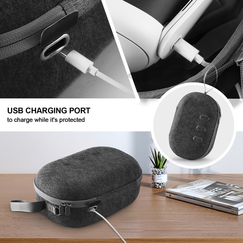 Torba za pohranu VR naočala za Meta Quest3 / Vision Pro — otporna na padove, otporna na ogrebotine, materijal filc, model JYS-MQ018