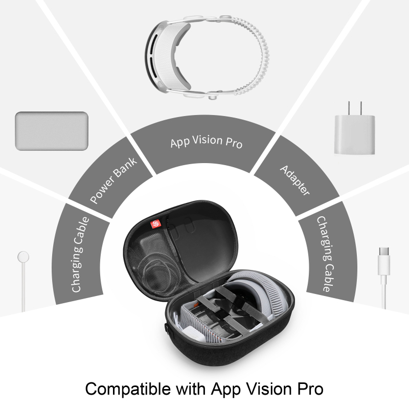 Torba za pohranu VR naočala za Meta Quest3 / Vision Pro — otporna na padove, otporna na ogrebotine, materijal filc, model JYS-MQ018
