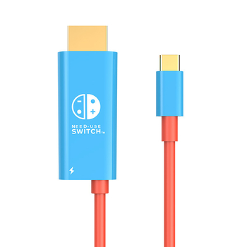 Switch 2-kompatibilis kijelzőprojekciós kábel, Type-C–HDMI, TV/monitorhoz, ABS + alumínium-cuprium ötvözet, nikkelezett