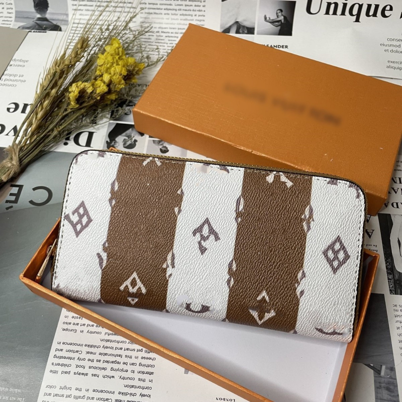Duga ženska novčanik na zip, PU koža, urbani minimalistički stil, uzorak s slovima, podstava od sintetičke kože, izuzetno lagan, otporan na habanje, zaštita od krađe