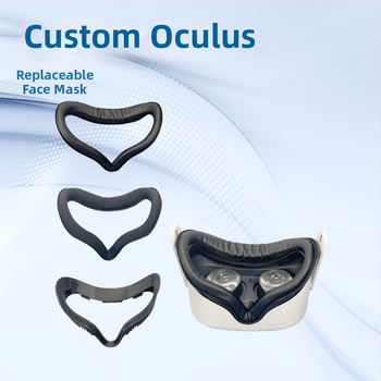 Oculus Quest 2 očná maska, dýchateľná a potuodolná, vymeniteľný kožený štít s jemným ochranným krytom, vrátane vymeniteľného rámu a Lycra očnej masky