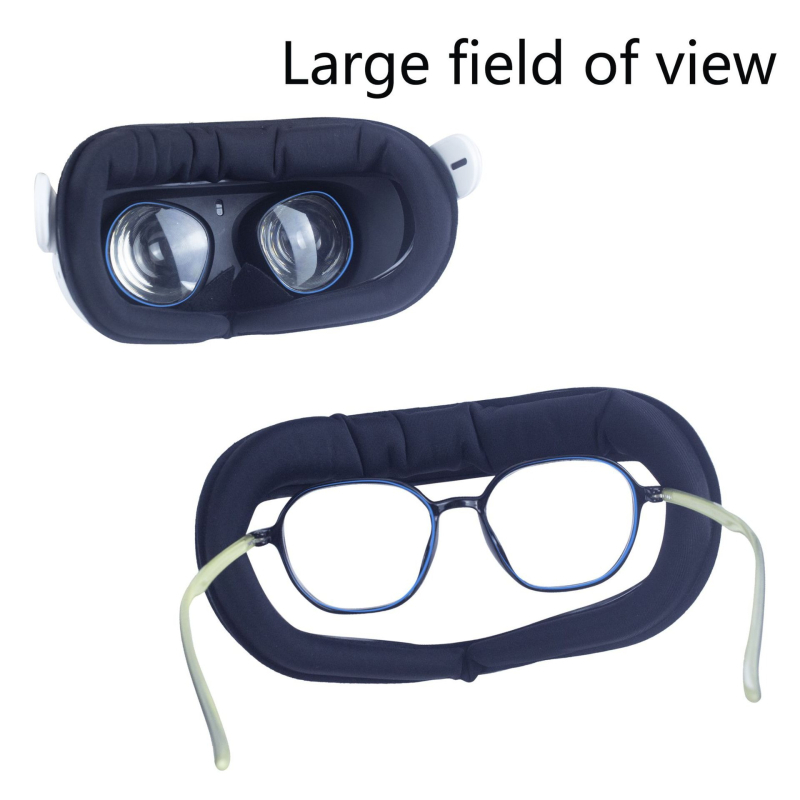 Μάσκα ματιών Oculus Quest 2, διαπνέουσα και ανθεκτική στον ιδρώτα, αντικαθιστούμενο δερμάτινο προστατευτικό κάλυμμα με μαλακό προστατευτικό, περιλαμβάνει αντικαταστάσιμο πλαίσιο και μάσκα Lycra