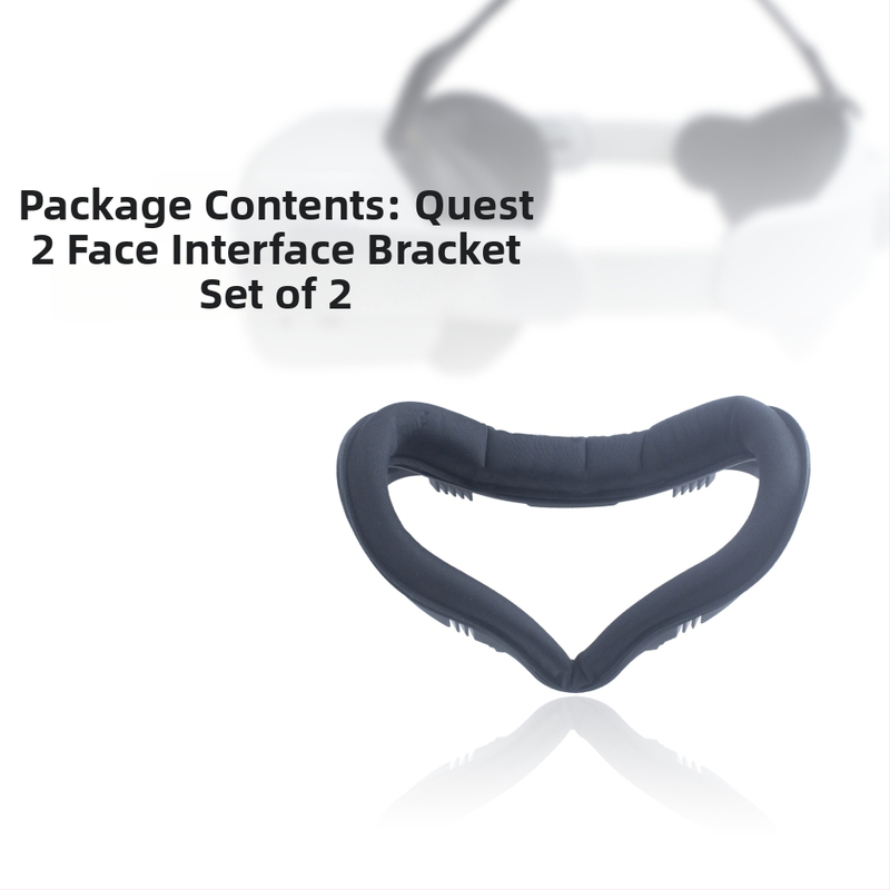 Oculus Quest 2 očná maska, dýchateľná a potuodolná, vymeniteľný kožený štít s jemným ochranným krytom, vrátane vymeniteľného rámu a Lycra očnej masky