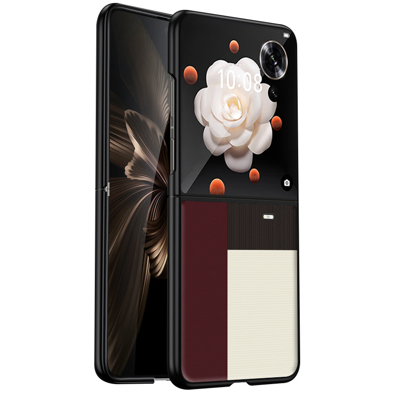 Honor MagicVFlip hajtogatható kijelzős telefon tok - Műbőr, Matt felület, Ütközésvédő, Személyre szabható