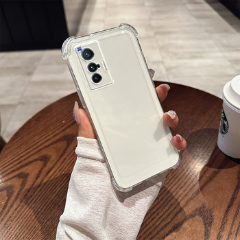 Θήκη τηλεφώνου, διαφανής σιλικόνη, τετραγωνικοί αερόσακοι στις γωνίες, προστασία από πτώσεις, μινιμαλιστικό στυλ