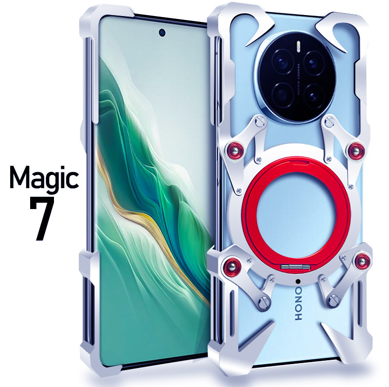 Zimon μεταλλικό πίσω κάλυμμα με περιστρεφόμενη βάση, συμβατό με τη σειρά Honor Magic7