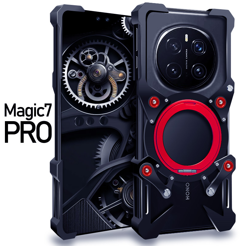 Zimon μεταλλικό πίσω κάλυμμα με περιστρεφόμενη βάση, συμβατό με τη σειρά Honor Magic7