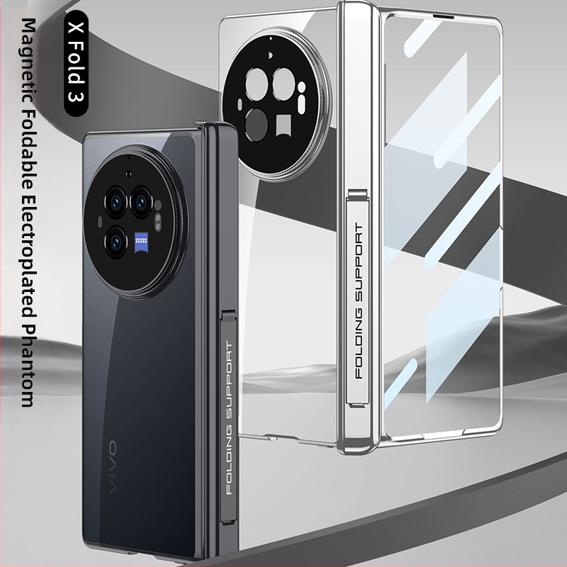 Cieta apvalka vāciņš Vivo X Fold3 Pro – PC materiāls, elektroplakēšana, kritiena aizsardzība