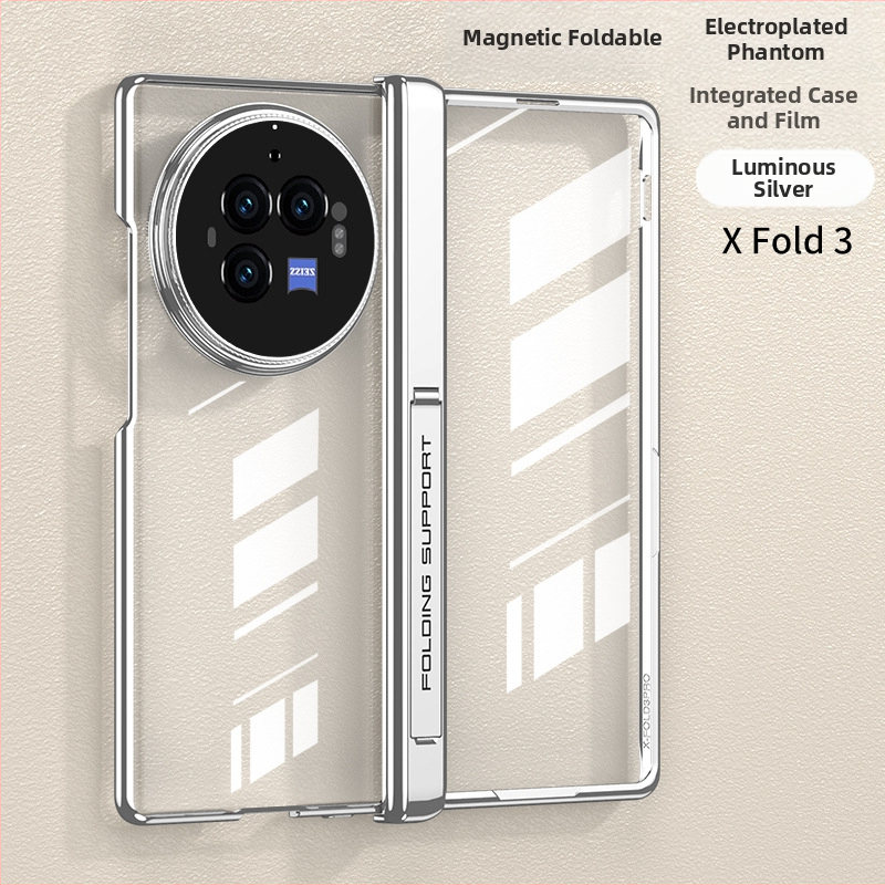 Cieta apvalka vāciņš Vivo X Fold3 Pro – PC materiāls, elektroplakēšana, kritiena aizsardzība