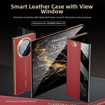 Kožno kućište Huawei Mate XT s pametnim prozorom, potpuna zaštita, XT preklopni zaslon, otporno na padove i ogrebotine, zaštitno kućište X