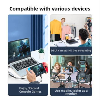 HDMI na Type-C karta na zachytávanie videa, USB 3.0, 4K, pre PC, mobilný telefón a tablet