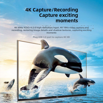 HDMI na Type-C karta na zachytávanie videa, USB 3.0, 4K, pre PC, mobilný telefón a tablet