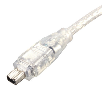 Cablu FireWire IEEE 1394 de la 4 pini la 6 pini pentru camere DV și carduri de captură, 1.5 m, conductor din cupru, cablu adaptor