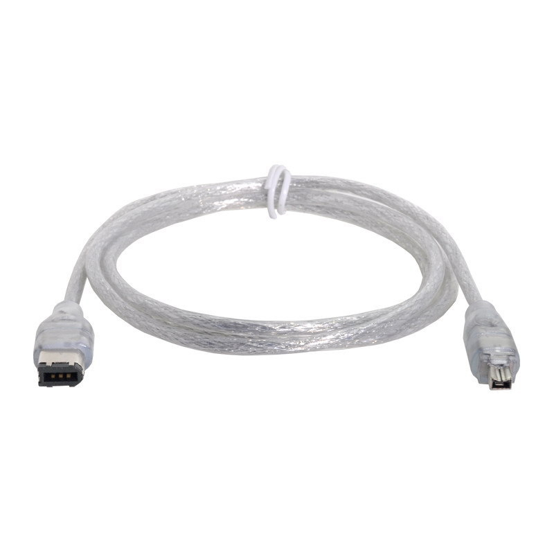 Cablu FireWire IEEE 1394 de la 4 pini la 6 pini pentru camere DV și carduri de captură, 1.5 m, conductor din cupru, cablu adaptor