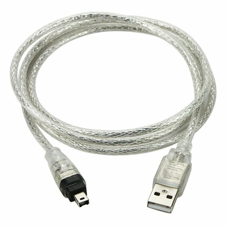 Cablu FireWire IEEE 1394 de la 4 pini la 6 pini pentru camere DV și carduri de captură, 1.5 m, conductor din cupru, cablu adaptor