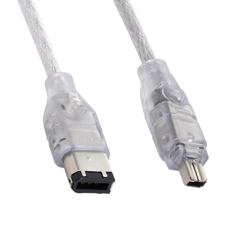 Cablu FireWire IEEE 1394 de la 4 pini la 6 pini pentru camere DV și carduri de captură, 1.5 m, conductor din cupru, cablu adaptor