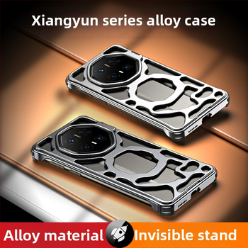 Μεταλλική θήκη Huawei Mate60 με αερισμό ψύξης και βάση φακού, φινίρισμα ηλεκτροπλατίωσης