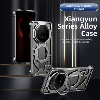 Μεταλλική θήκη Huawei Mate60 με αερισμό ψύξης και βάση φακού, φινίρισμα ηλεκτροπλατίωσης