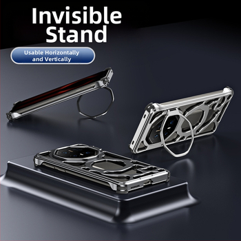 Μεταλλική θήκη Huawei Mate60 με αερισμό ψύξης και βάση φακού, φινίρισμα ηλεκτροπλατίωσης