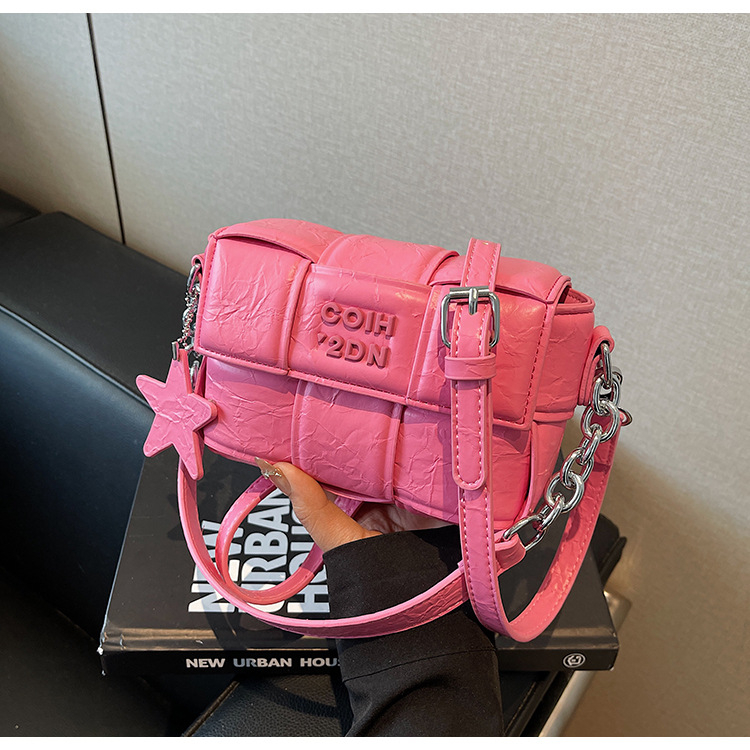 PU materijal crossbody torba kvadratnog oblika, vodoravna, sa zatvaračem i džepom za telefon