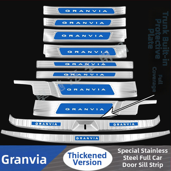 Gravia sliekšņa josla – sagaidīšanas pedāļa un bagāžas aizsargs, dekoratīva aizmugures stieņa uzlīme, saderīgs ar Toyota