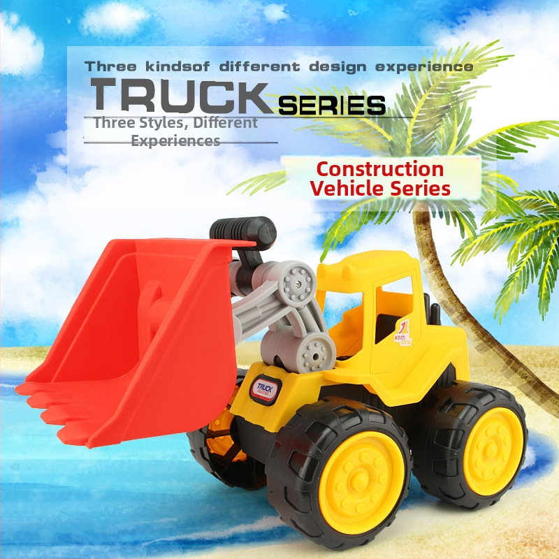 Inženierijas transportlīdzekļa rotaļlieta: smilšu baggeris un pacēlājs, 1:36 mēroga, plastmasa, zīmols Yisi, bērniem 4–6 gadi