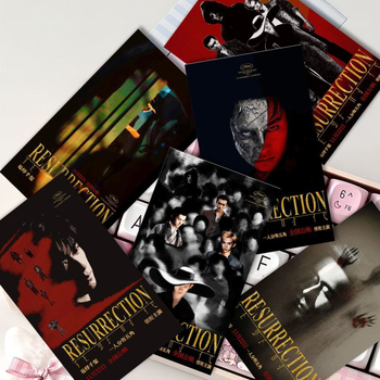 Κάρτα Ευχών με πόστερ Yi Yangqianxi σε στυλ Polaroid, Αγρια Εποχή, Απλός και Μοντέρνος Στυλ, Εκτύπωση