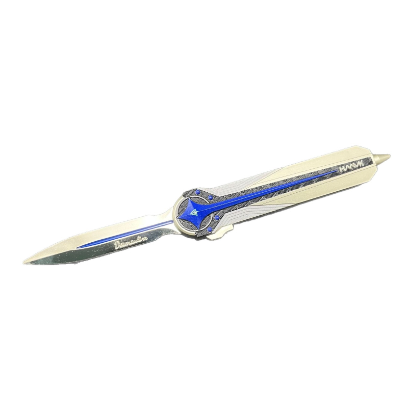 Model de armă din aliaj cu cuțit Polaris telescopic – model static, pentru 14+ ani