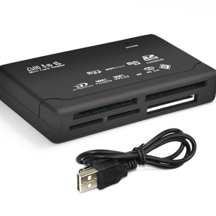 HT-02A USB 2.0 έξι-σε-ένα αναγνώστης καρτών CF/SD/SDHC/MMC Plus/TF/MicroSD (εξωτερικός)