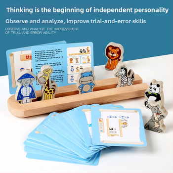 Mediniai kaladėlių rinkiniai Nojaus Arka vaikams 0–3 metų – kognityvinis vystymasis