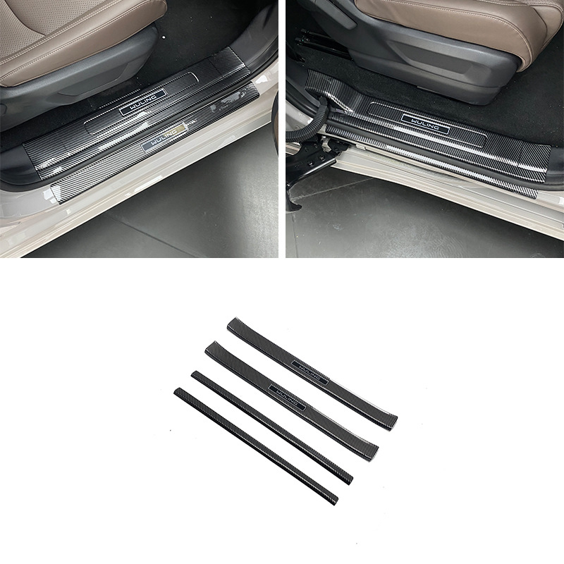 Prag ulaznih vrata s pedalom dobrodošlice i zaštitom stražnjeg prtljažnika za Wuling Starlight 730, kompatibilno s 25 modela, Materijal: Plastika, Marka: First Domain