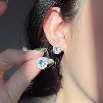 Унисекс минималистични геометрични медни обици, електроплатирани