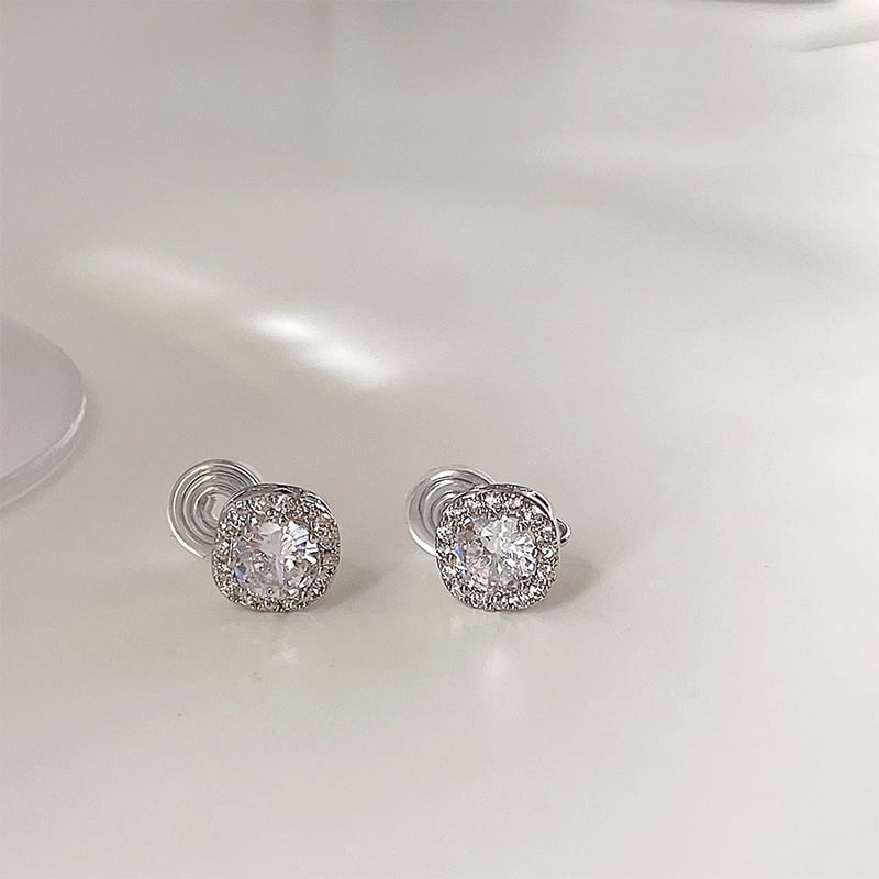 Унисекс минималистични геометрични медни обици, електроплатирани