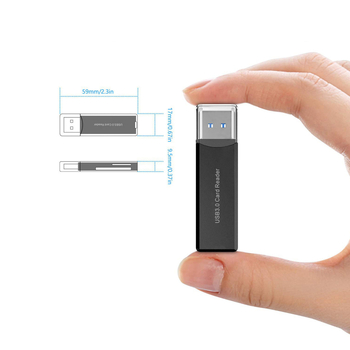 HYD-7008B USB 3.0 Αναγνώστης καρτών — υποστηρίζει SD, SDHC, MMC Plus, TF, RS-MMC, MMCmobile; συμβατός με όλα τα λειτουργικά συστήματα; προέλευση Shenzhen