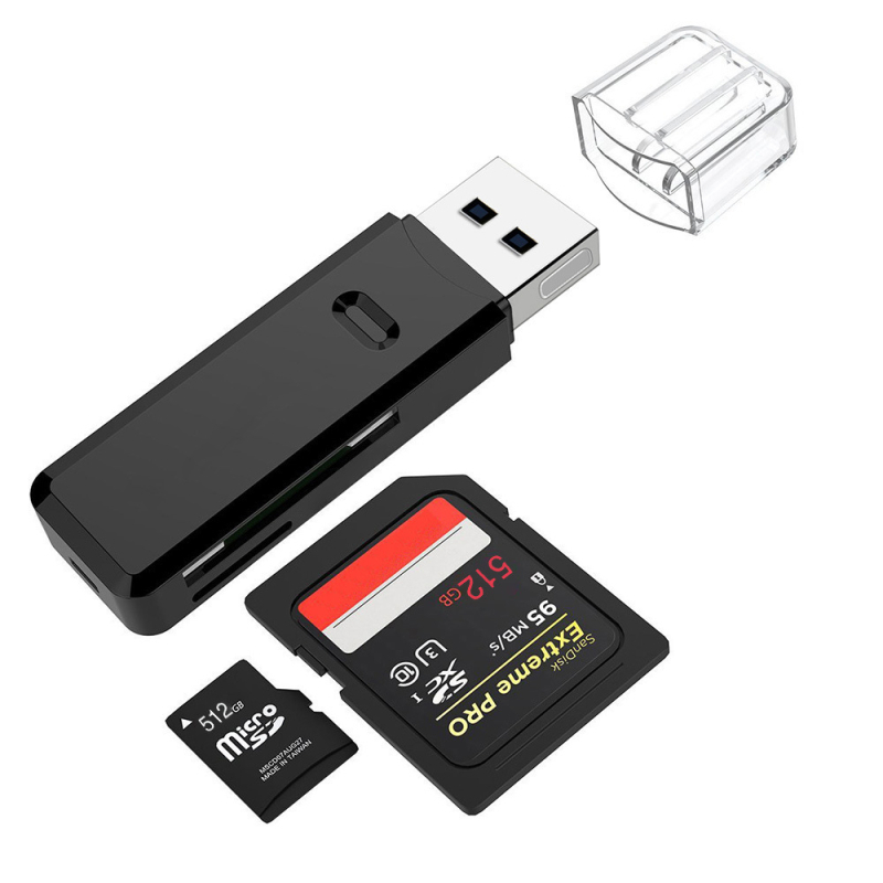 HYD-7008B USB 3.0 Αναγνώστης καρτών — υποστηρίζει SD, SDHC, MMC Plus, TF, RS-MMC, MMCmobile; συμβατός με όλα τα λειτουργικά συστήματα; προέλευση Shenzhen