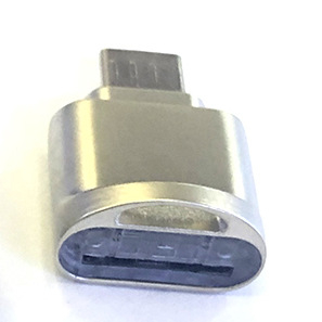 Type-C čitač kartica USB 3.0 | Podrška TF i MicroSD | Metalno tijelo (USB 3.0, TF/MicroSD, OTG)