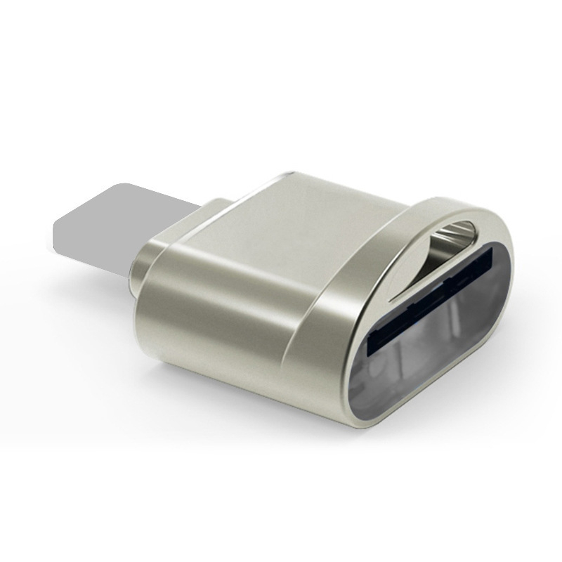 Type-C čitač kartica USB 3.0 | Podrška TF i MicroSD | Metalno tijelo (USB 3.0, TF/MicroSD, OTG)