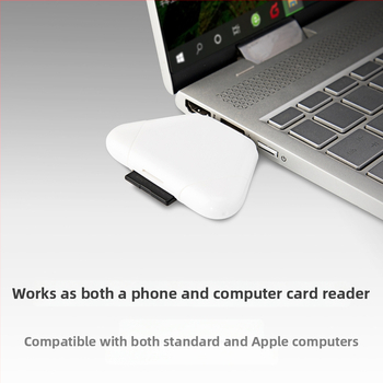 Trojný magnetický čítač kariet pre Apple Type-C a USB počítače, Android tablety, SD/TF karty (OTG) – Model C23, USB 2.0, externý