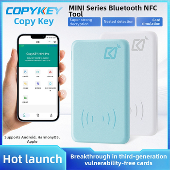 Copykey érintés nélküli kártyaolvasó ID/IC kártyákhoz, 125kHz-13.56MHz, tápellátás: lítium akkumulátor/USB