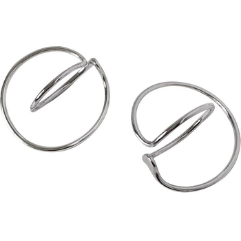 Metalne clip-on naušnice za žene — Geometrijski dizajn, Cold Wind stil (Materijal: Metal; Stil: Žene, Cold Wind; Oblik: Geometrija; Obrada: Elektroplatina)