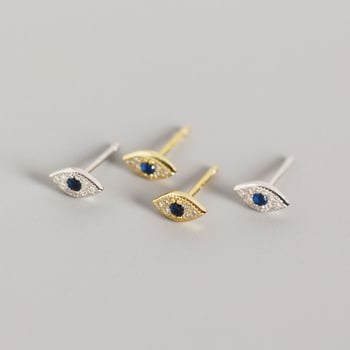 YHE0121 Naušnice od 925 srebra s Očima Đavola, prilagođene, elegantne i svestrane, s dijamantnim okom