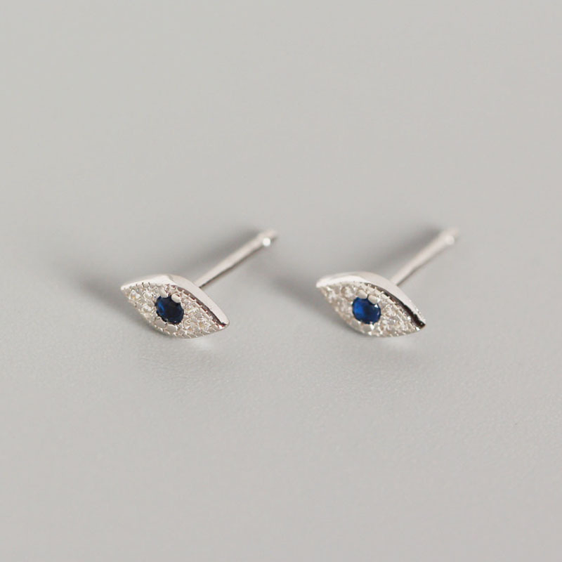 YHE0121 Naušnice od 925 srebra s Očima Đavola, prilagođene, elegantne i svestrane, s dijamantnim okom