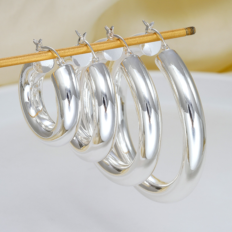 Naušnice – Bakar, Geometrijski oblik, Elektroplatirano, Unisex