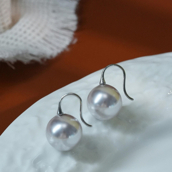 925 hõbedased geomeetrilised manta-helmedega kõrvarõngad naistele, elegantne stiil, Gold Valley, suvi 2025 väljaanne